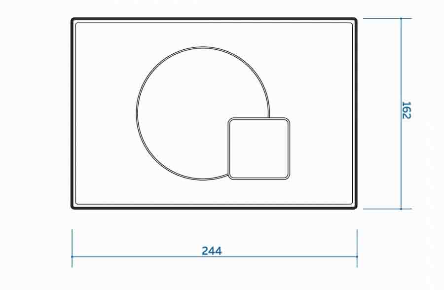 Кнопка смыва Alpen ALP2470022CH